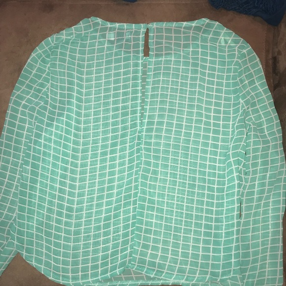 Mint checkered top - Picture 2 of 2